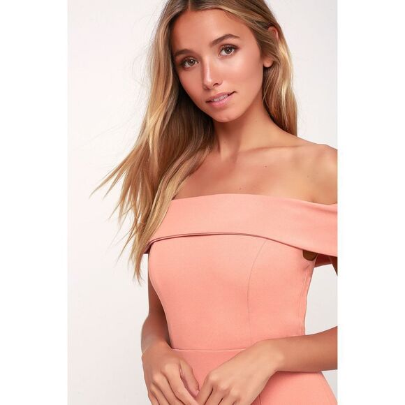 Lulu’s Nude Backless Maxi Dress XL - Picture 4 of 4